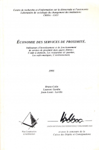 Économie des services de proximité