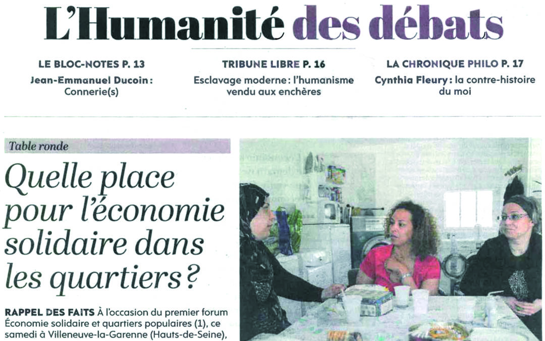 Quelle place pour l’économie solidaire dans les quartiers ?