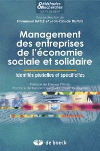 La gestion dans l’économie sociale et solidaire :  propositions théoriques et méthodologiques